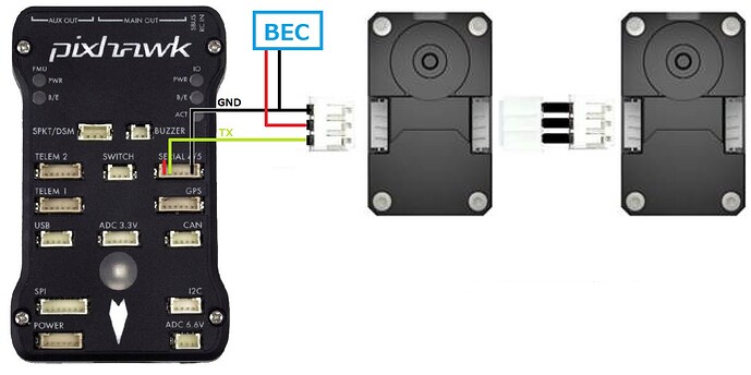 servo-robotis-pixhawk